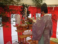 工事の安全を祈願します