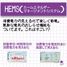 HEMS（ホームエネルギー・マネジメントシステム）