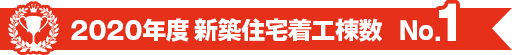 2019年度 新着着工棟数 石川県 NO.1