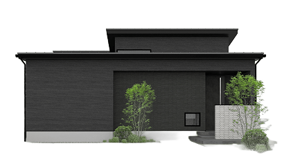 パース写真：柴木Hタイプ モデルハウスの外観パース