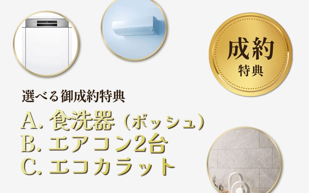 ありがとう特典その2：ご成約で、100万円分オプションプレゼント